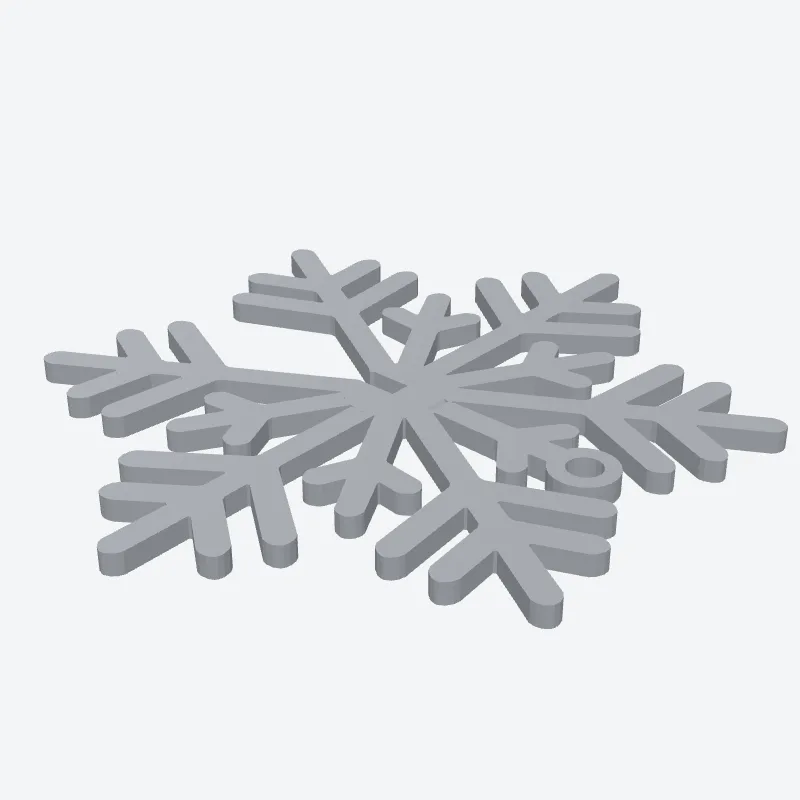 3D Snowflake Ornaments, Set of 3 — 2