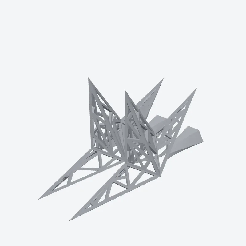 ვარსკვლავი ნაძვის კენწეროზე, low poly — 2
